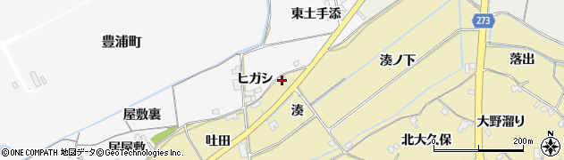 徳島県小松島市坂野町湊周辺の地図