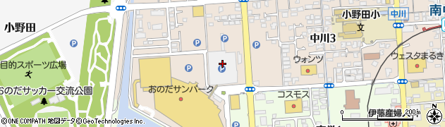 めんた 小野田店周辺の地図