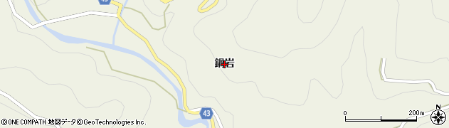 徳島県神山町（名西郡）下分（鍋岩）周辺の地図