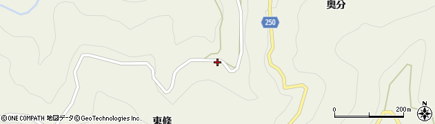 徳島県吉野川市美郷東條58周辺の地図