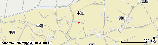 徳島県小松島市坂野町（本道）周辺の地図