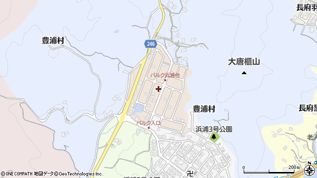 〒752-0998 山口県下関市長府浜浦西町の地図