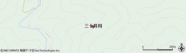 和歌山県日高川町（日高郡）三十井川周辺の地図