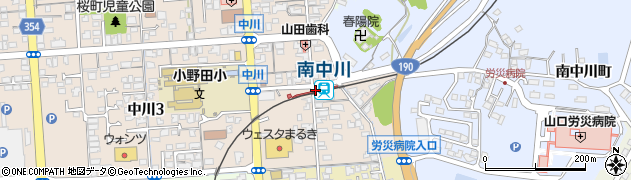 南中川駅周辺の地図