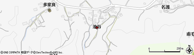 徳島県徳島市多家良町池谷周辺の地図