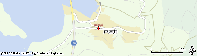 戸津井周辺の地図