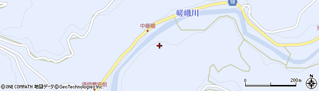 徳島県佐那河内村（名東郡）下（下田）周辺の地図