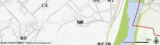 徳島県徳島市多家良町（名護）周辺の地図