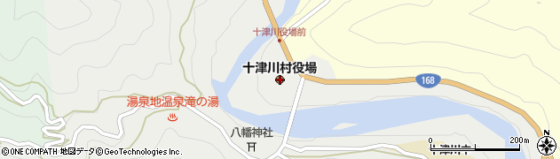 奈良県十津川村（吉野郡）周辺の地図