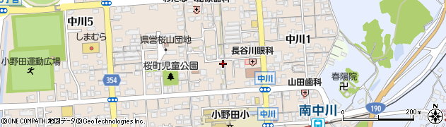 ジョイフル 小野田中川店周辺の地図