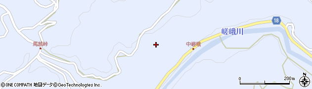 徳島県佐那河内村（名東郡）下（中峰）周辺の地図