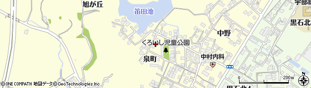 山口県宇部市東須恵泉町周辺の地図