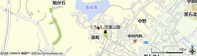 山口県宇部市東須恵（泉町）周辺の地図