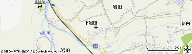 山口県光市岩田下岩田周辺の地図