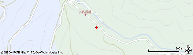 徳島県三好市井川町井内東13周辺の地図