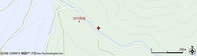 徳島県三好市井川町井内東1962周辺の地図