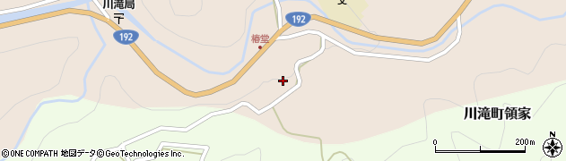 愛媛県四国中央市川滝町下山1855周辺の地図