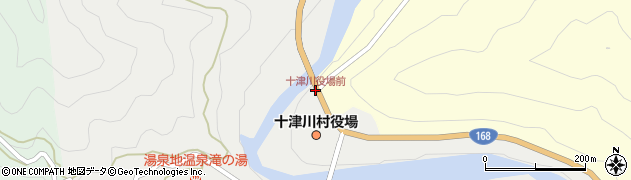 十津川役場前周辺の地図