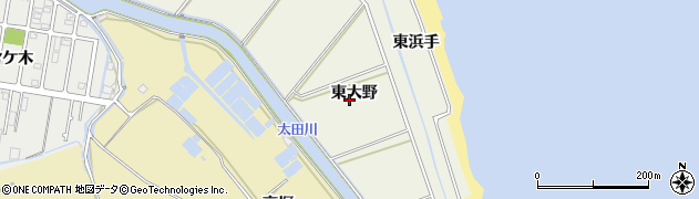 徳島県小松島市和田島町（東大野）周辺の地図