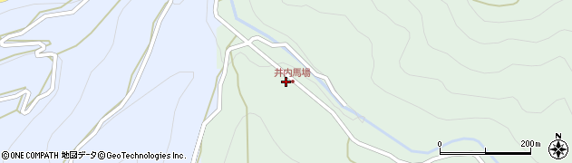 徳島県三好市井川町井内東18周辺の地図