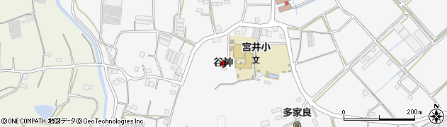 徳島県徳島市多家良町（谷神）周辺の地図