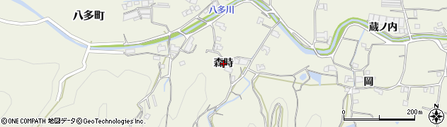 徳島県徳島市八多町（森時）周辺の地図
