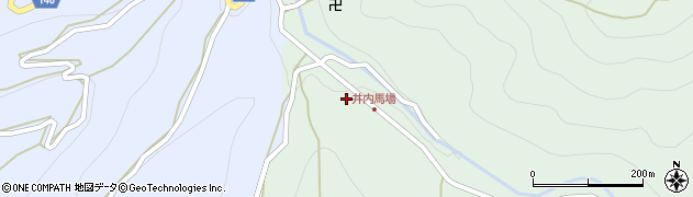 徳島県三好市井川町井内東1周辺の地図