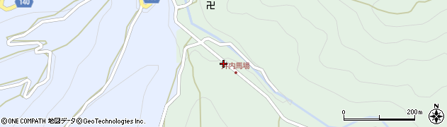 徳島県三好市井川町井内東19周辺の地図