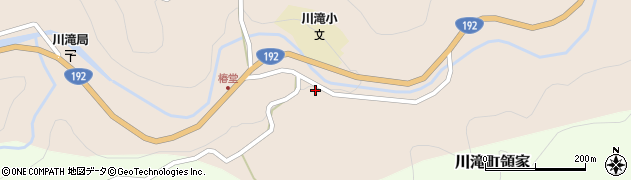 愛媛県四国中央市川滝町下山1754周辺の地図