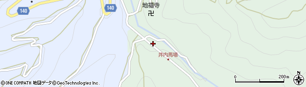 徳島県三好市井川町井内東4周辺の地図