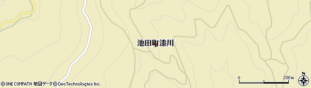 徳島県三好市池田町漆川周辺の地図