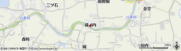 徳島県徳島市八多町蔵ノ内周辺の地図
