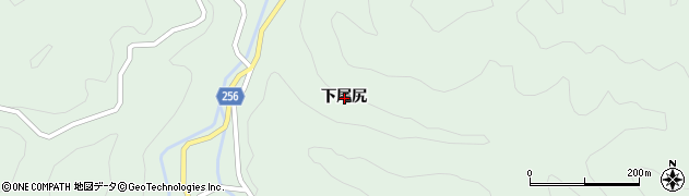 徳島県美馬郡つるぎ町半田下尾尻周辺の地図