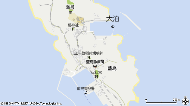 〒802-0091 福岡県北九州市小倉北区藍島の地図