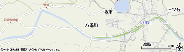 徳島県徳島市八多町周辺の地図