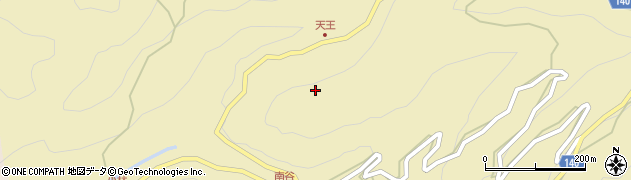 徳島県三好市池田町漆川カケウス周辺の地図