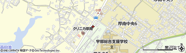 大井産業株式会社　宇部営業所周辺の地図