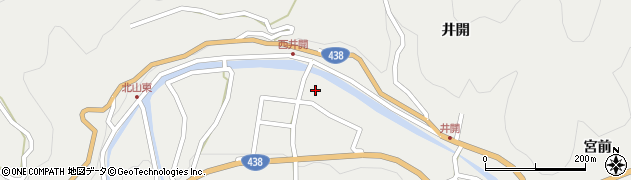 佐那河内村役場　宮前公民館周辺の地図