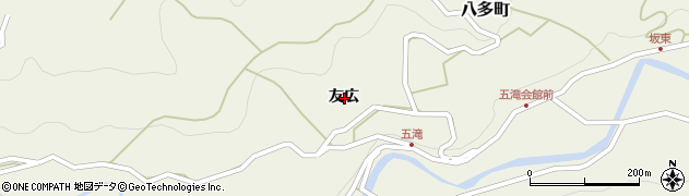 徳島県徳島市八多町友広周辺の地図