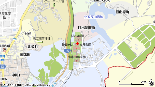 〒756-0804 山口県山陽小野田市長寿園の地図