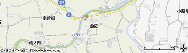 徳島県徳島市八多町金堂周辺の地図