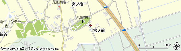 徳島県小松島市芝生町（宮ノ前）周辺の地図