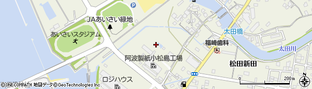 徳島県小松島市和田島町（松田新田）周辺の地図