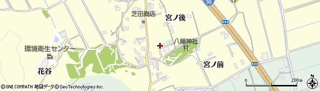 徳島県小松島市芝生町宮ノ後周辺の地図