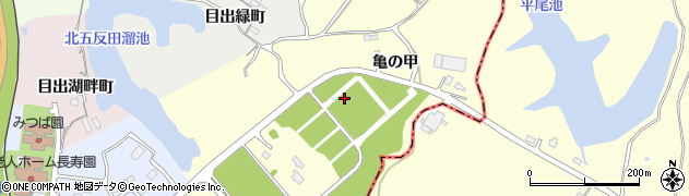 山口県山陽小野田市亀の甲周辺の地図