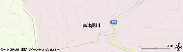 和歌山県日高川町（日高郡）高津尾川周辺の地図
