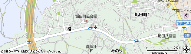 山口県下関市垢田町周辺の地図