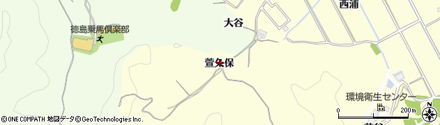 徳島県小松島市芝生町（萱久保）周辺の地図