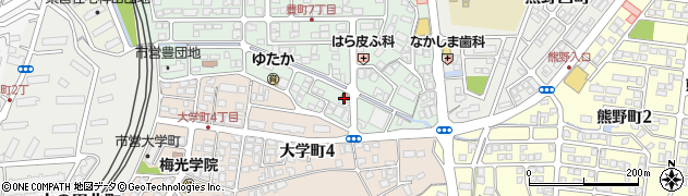 下関川中豊町郵便局周辺の地図