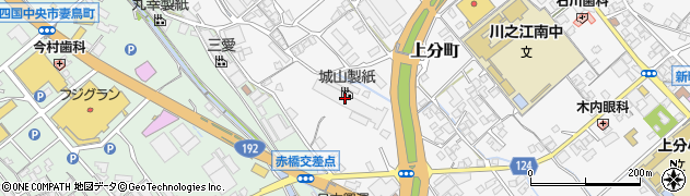 城山製紙株式会社周辺の地図